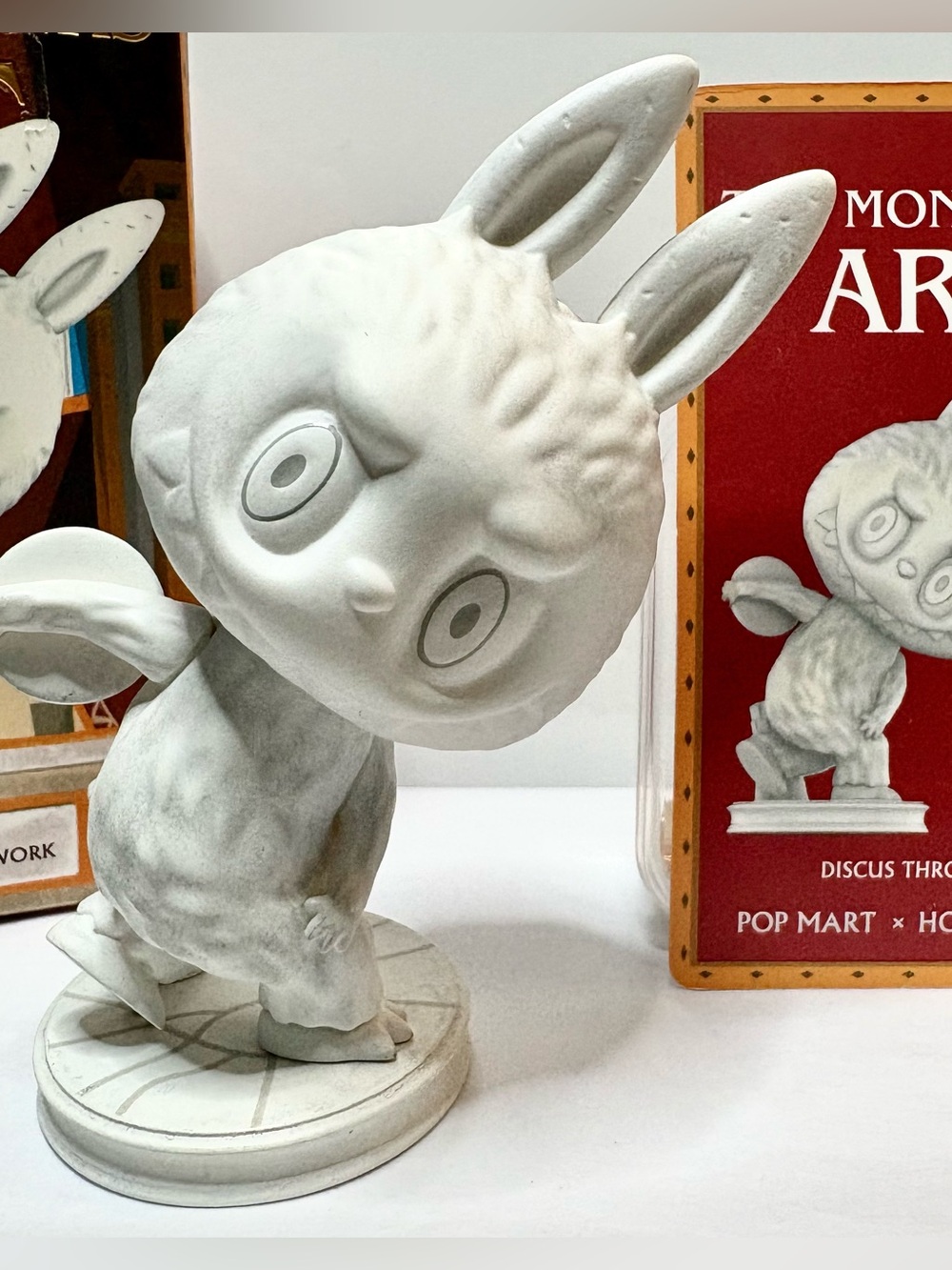 POP MART × HOW2WORK Art Series – Labubu “Discus Thrower.”